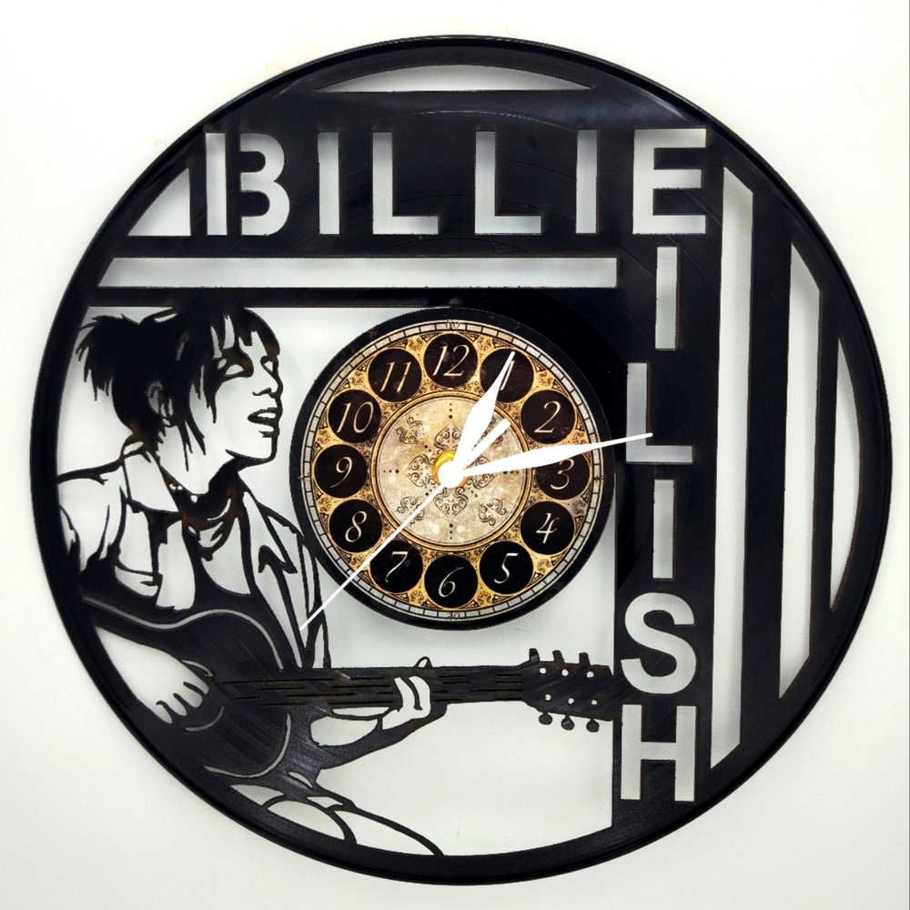 BILLIE EILISH vinyl record clock